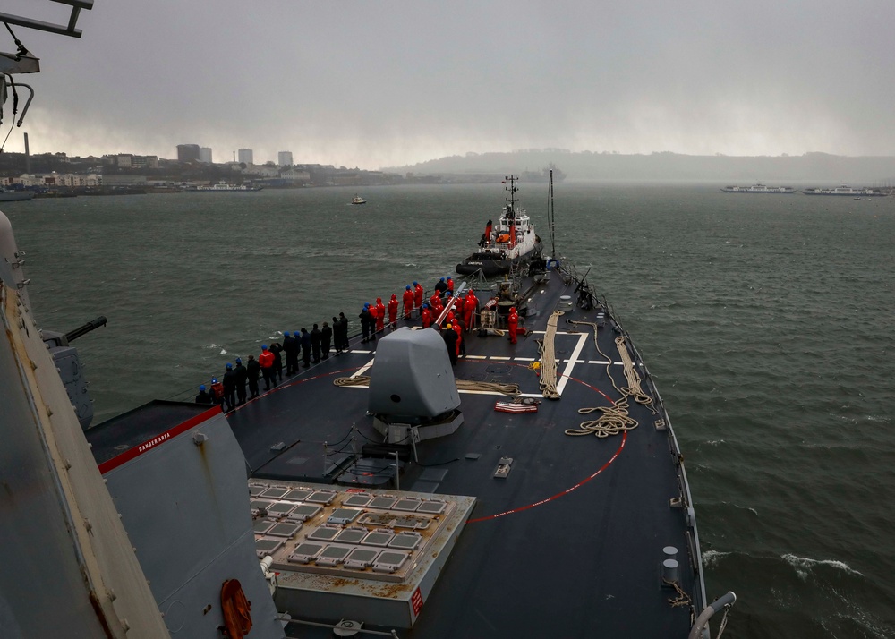 USS Porter (DDG 78) Departs Plymouth