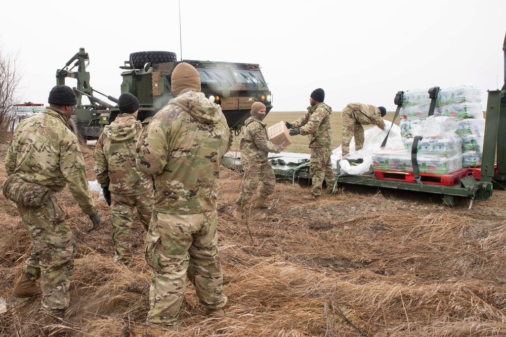 Paratroopers set up in Southeastern Poland