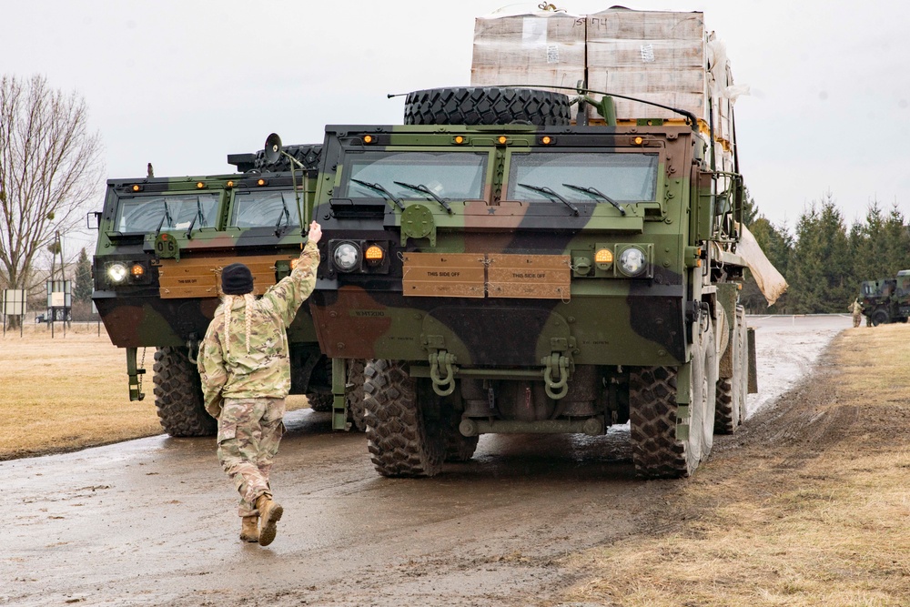 Paratroopers set up in Southeastern Poland