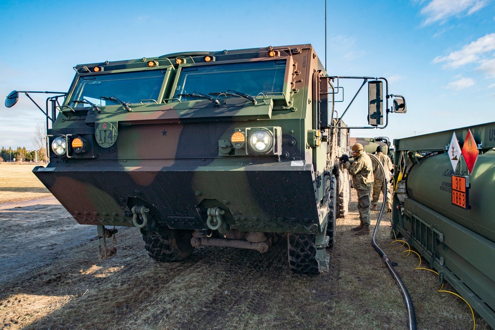 Paratroopers set up in Southeastern Poland