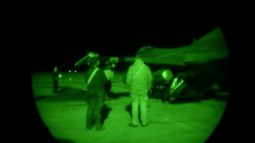 480th EFS night operations at the 86th AB, Romania