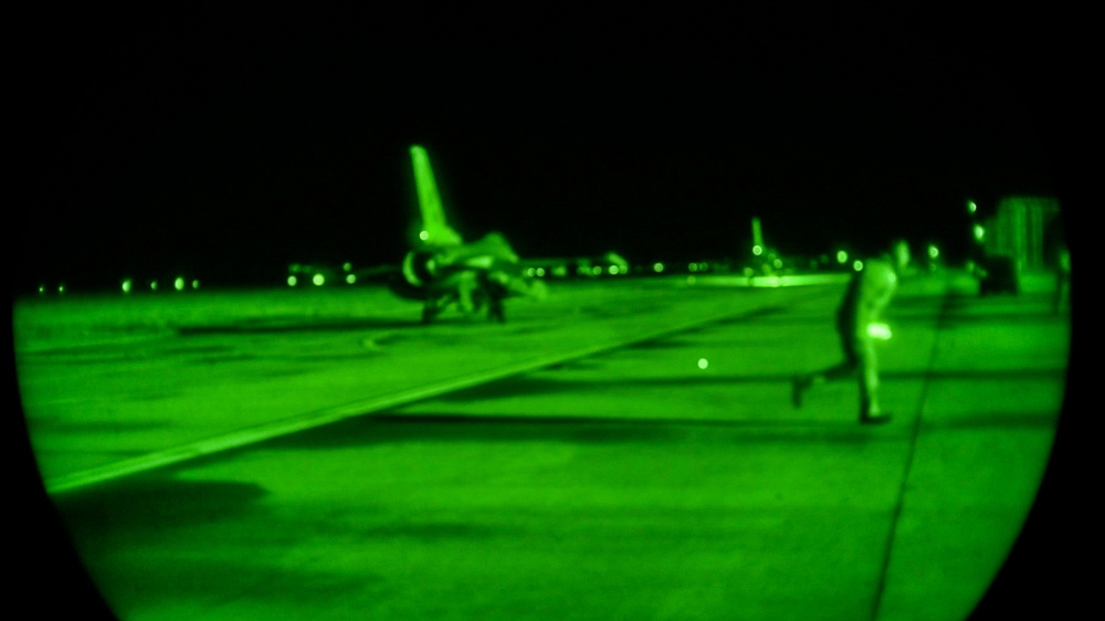 480th EFS night operations at the 86th AB, Romania