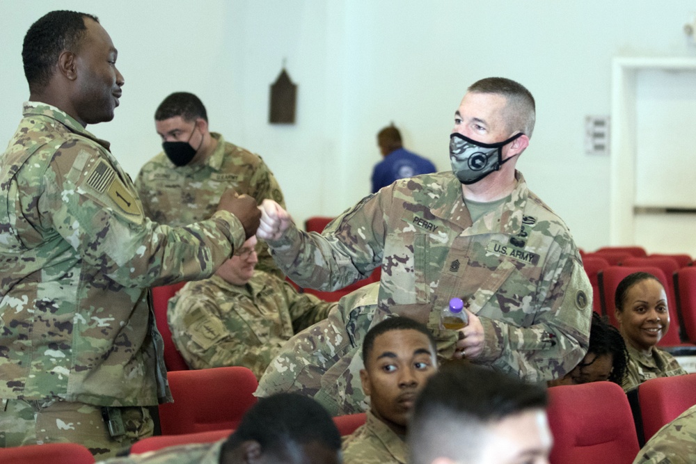 1st TSC senior enlisted advisor hosts NCOPD