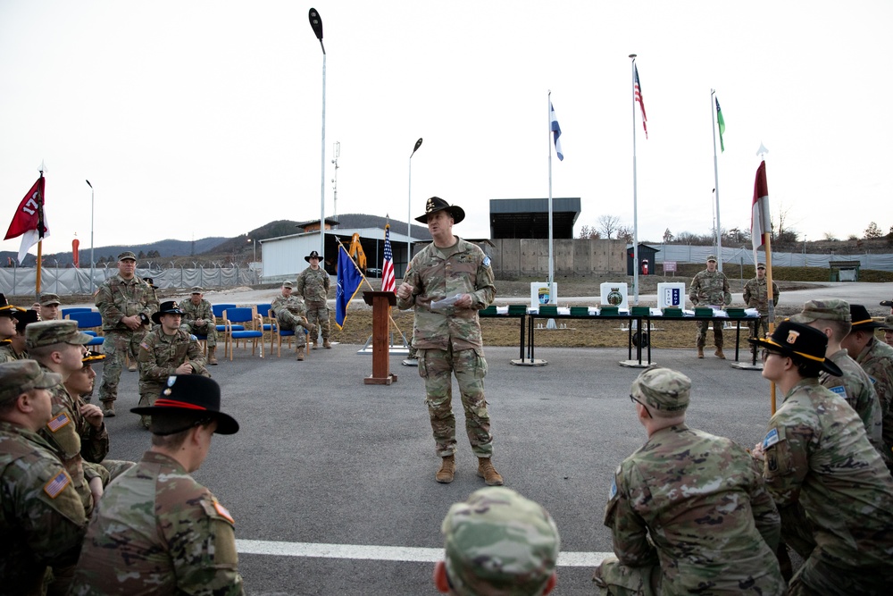 KFOR 29 Conducts End of Tour Ceremony at Camp Nothing Hill