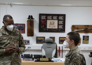 21st Theater Sustainment Command Recognizes Female Ranger Medic