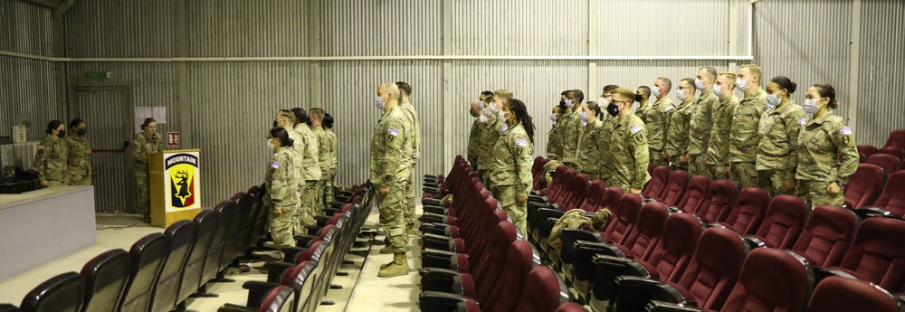 36th Medical Company Area Support has their end of tour awards ceremony for KFOR29.