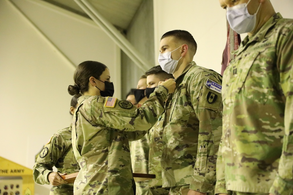 36th Medical Company Area Support has their end of tour awards ceremony for KFOR29.