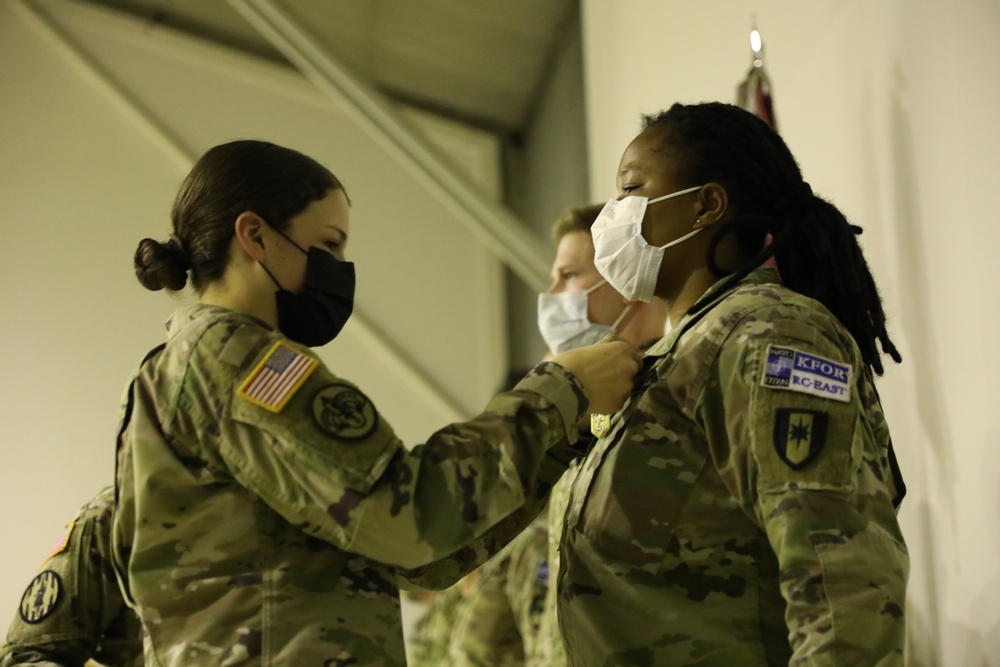 36th Medical Company Area Support has their end of tour awards ceremony for KFOR29.