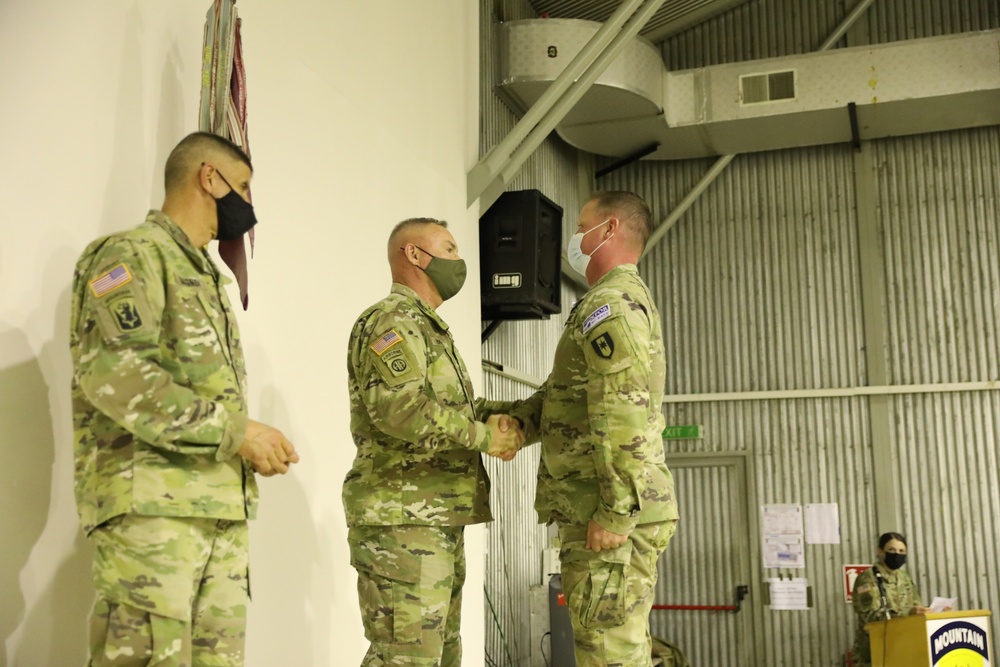 36th Medical Company Area Support has their end of tour awards ceremony for KFOR29.