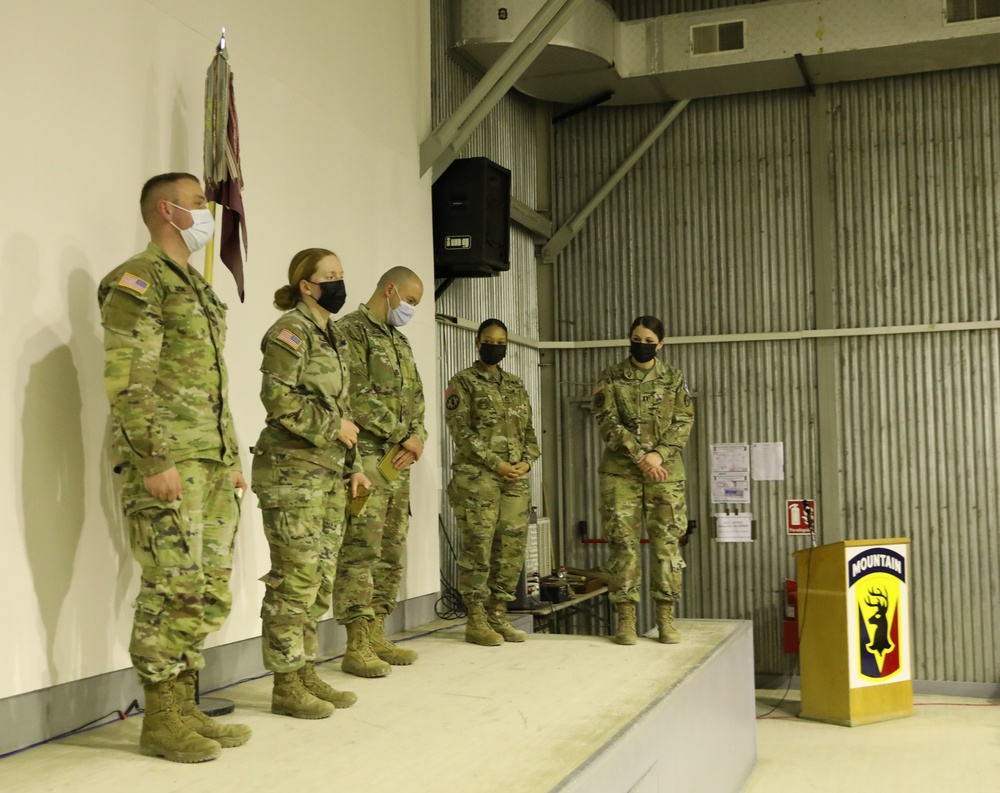 36th Medical Company Area Support has their end of tour awards ceremony for KFOR29.