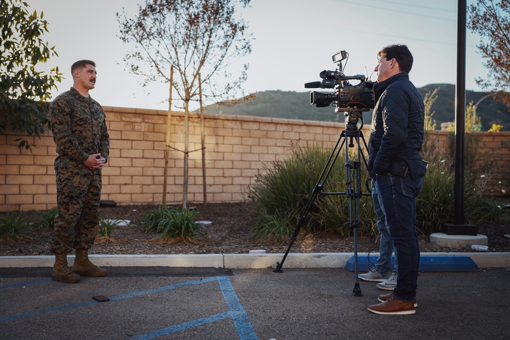 Pendleton Marine first to the scene, provides aid after crash in Oceanside