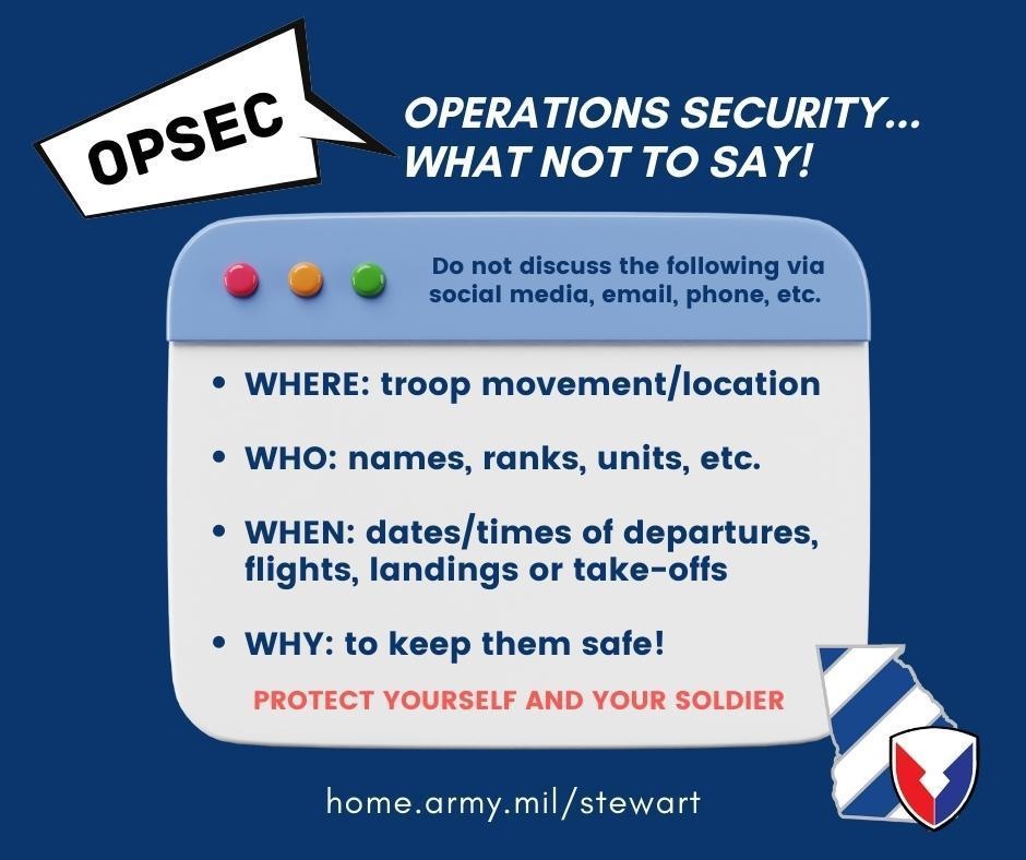 OPSEC reminders