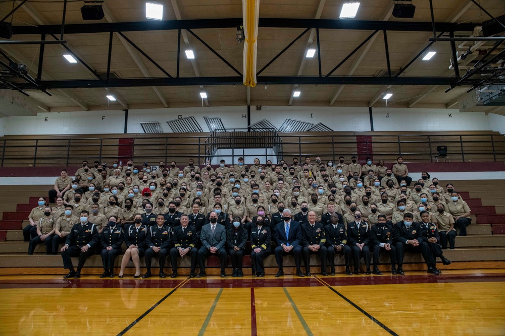 NSTC Commander Visits NJROTC