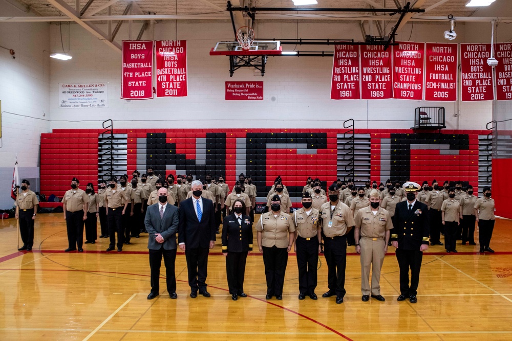 NSTC Commander Visits NJROTC