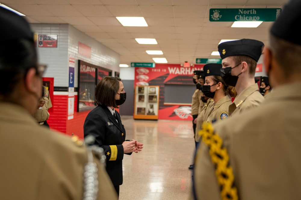 NSTC Commander Visits NJROTC