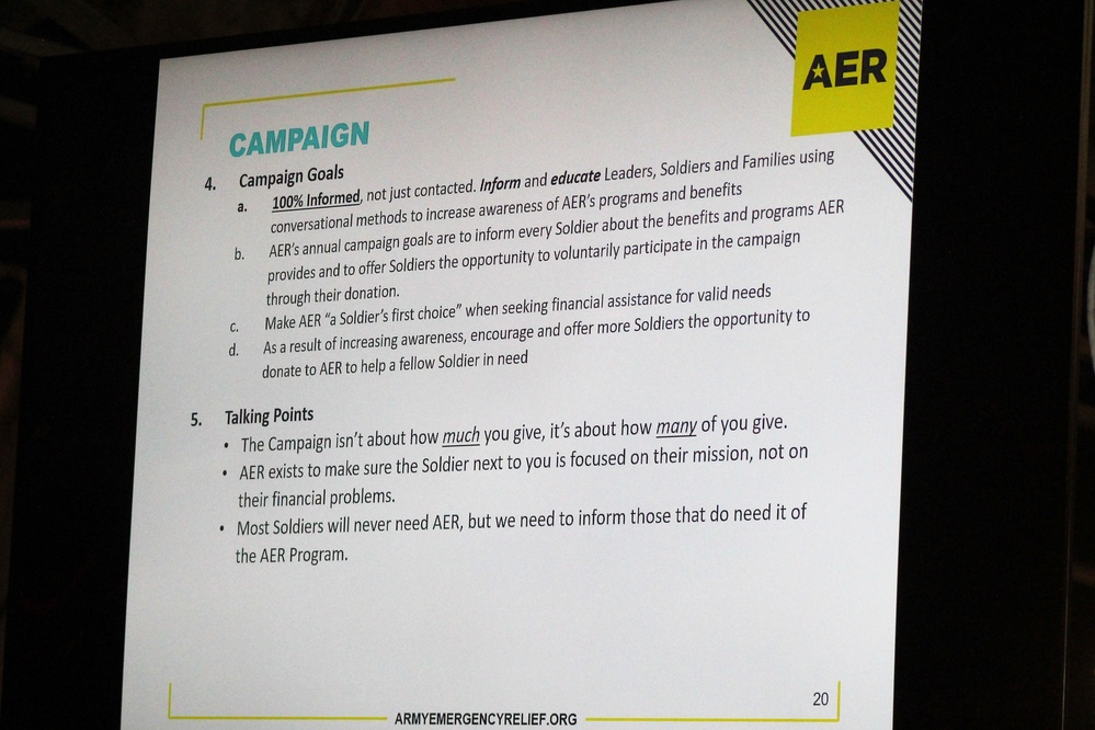 Fort McCoy holds 2022 AER Campaign Kick-off Breakfast