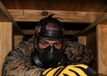 Marine Security Guard Students conduct collapsed structure training