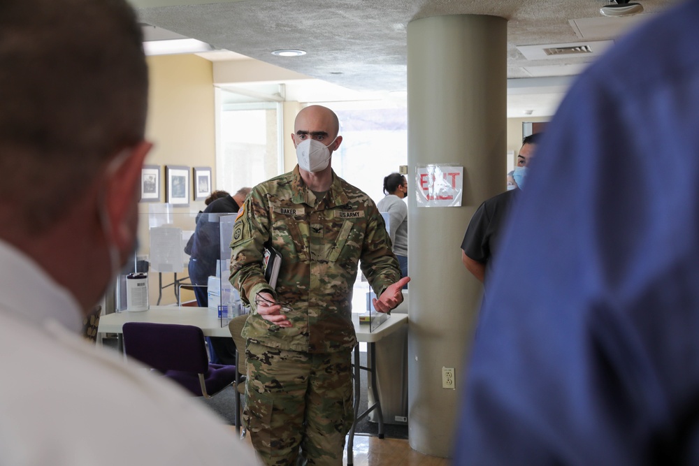 Title 10 Deputy Visits U.S. Air Force Medical Team Lawrence General Hospital