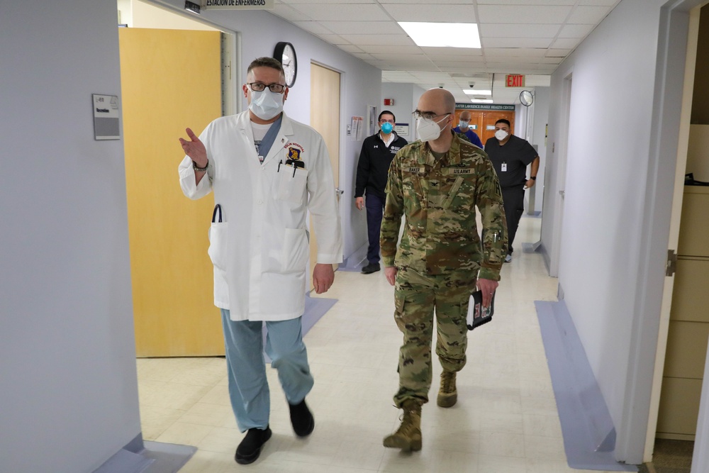 Title 10 Deputy Visits U.S. Air Force Medical Team Lawrence General Hospital