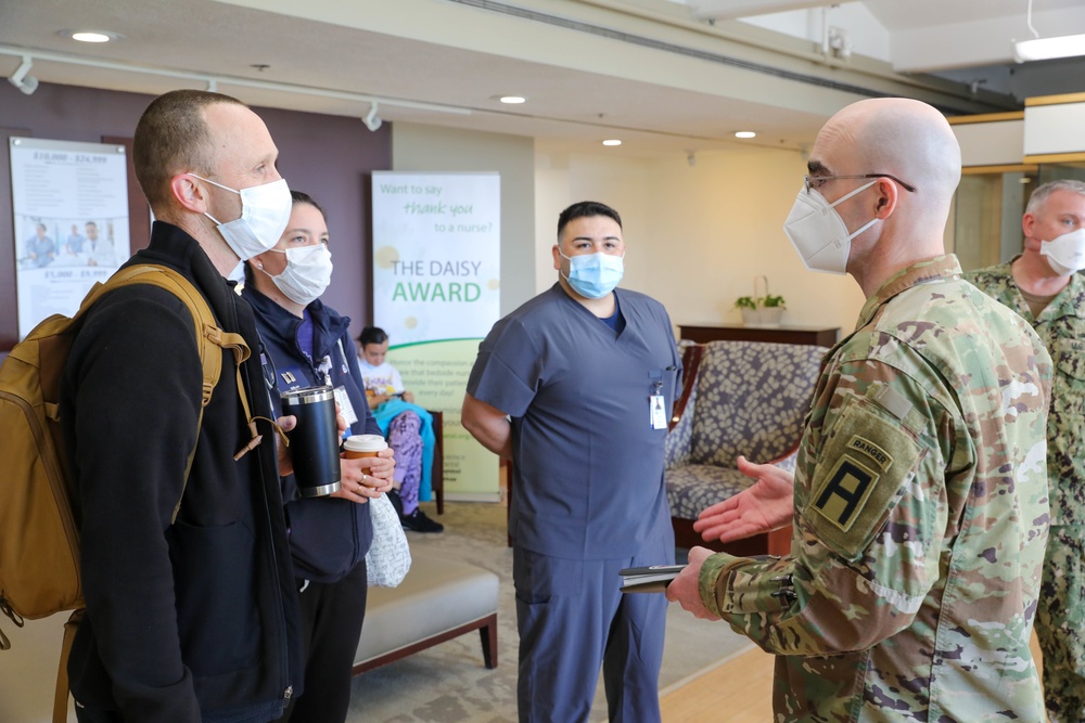 Title 10 Deputy Visits U.S. Air Force Medical Team Lawrence General Hospital