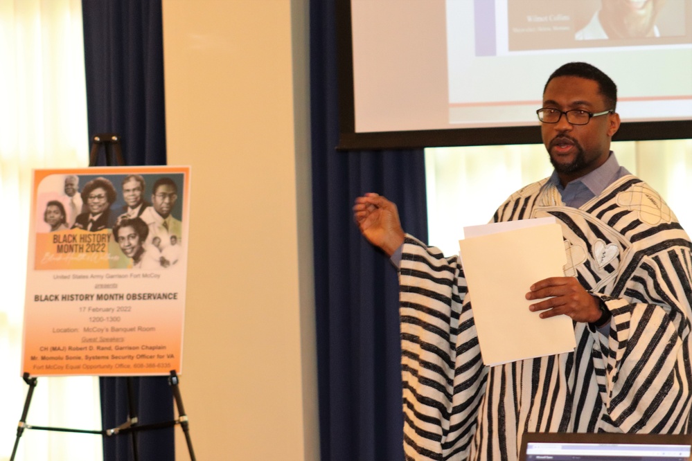 Fort McCoy holds 2022 Black History Month observance