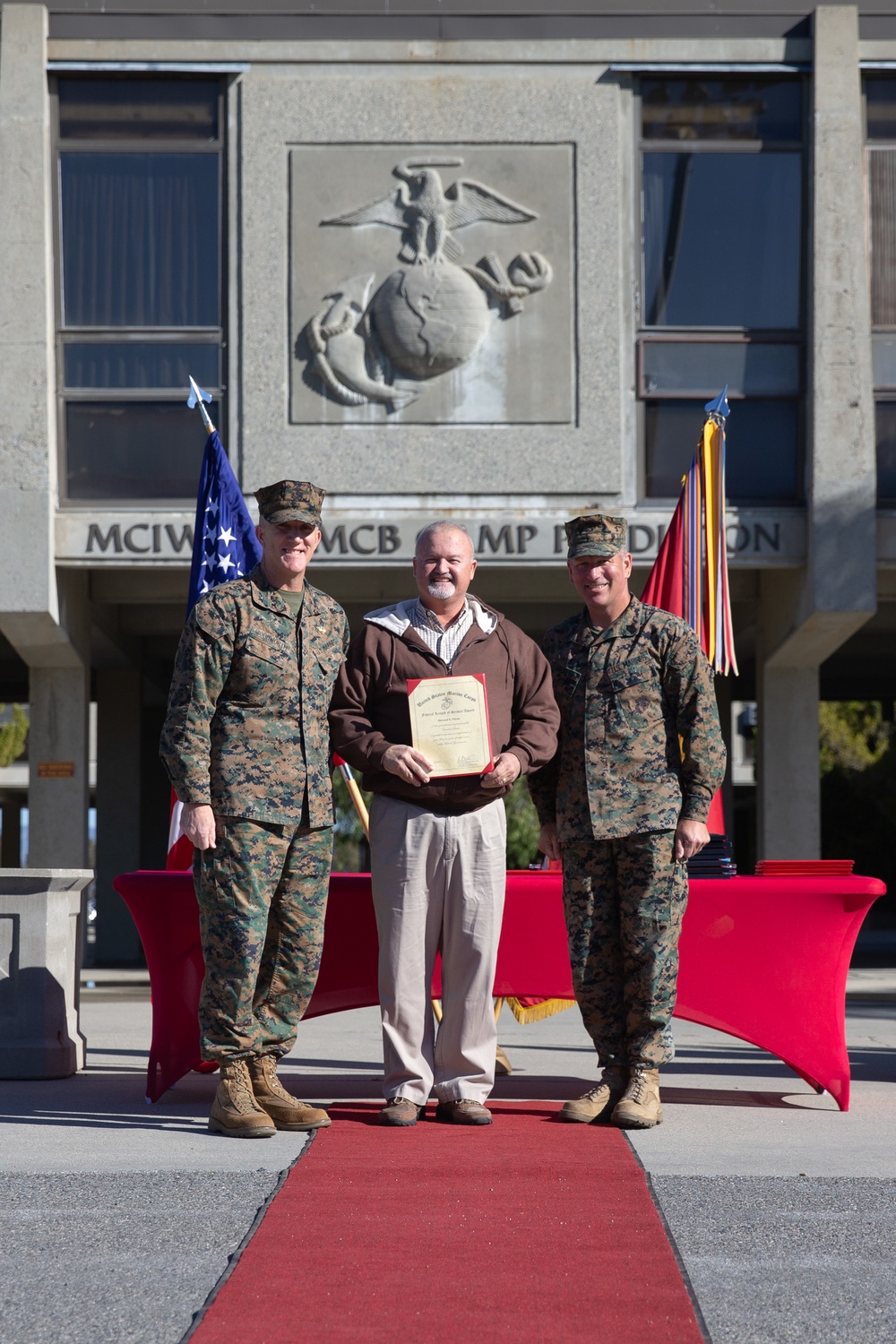 Commanding General of Marine Corps Installations West recognizes civilian workers