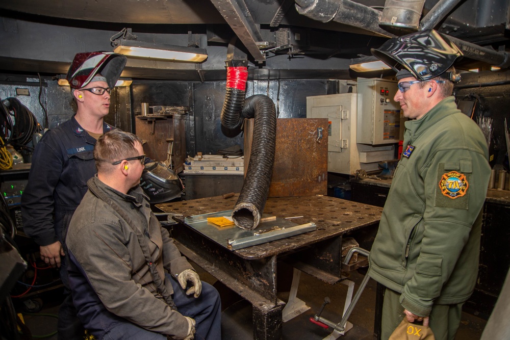 The Harry S. Truman Carrier Strike Group is on a scheduled deployment in the U.S. Sixth Fleet area of operations in support of naval operations to maintain maritime stability and security.