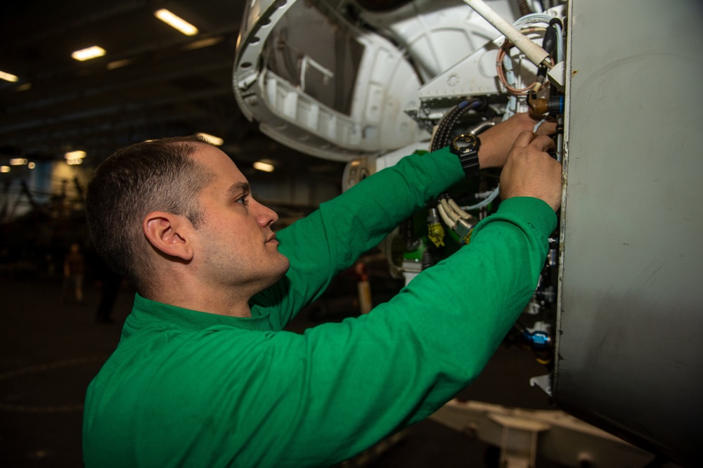 The Harry S. Truman Carrier Strike Group is on a scheduled deployment in the U.S. Sixth Fleet area of operations in support of naval operations to maintain maritime stability and security.