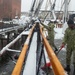 USS Constitution Sailors shovel snow