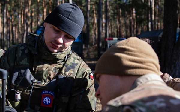 Paratroopers train with their Polish Allies during combined training event