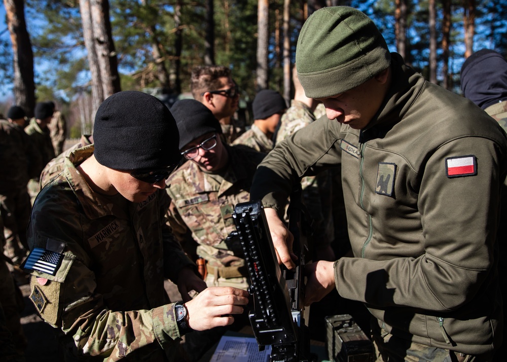 Paratroopers train with their Polish Allies during combined training event