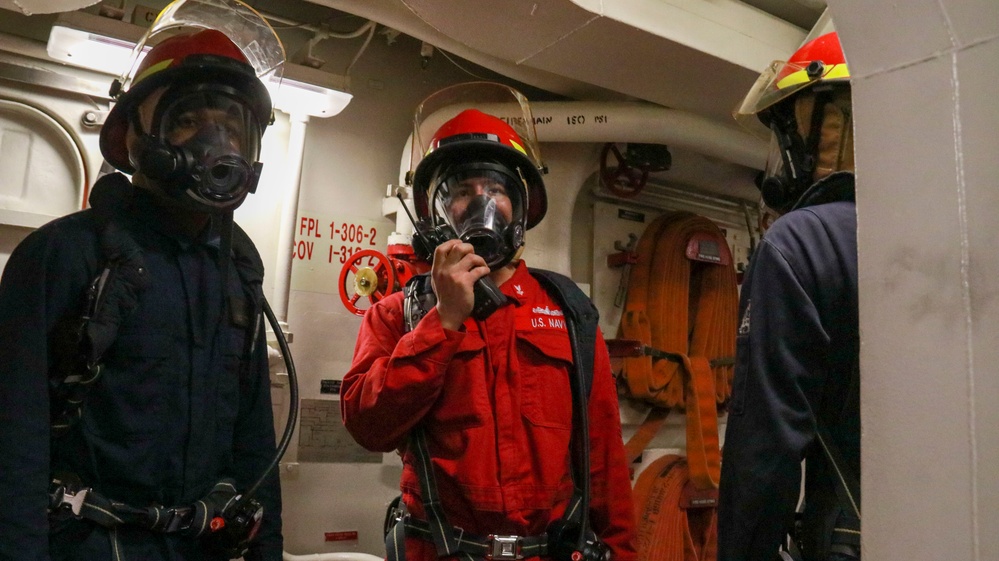 USS Forrest Sherman Damage Control Drill