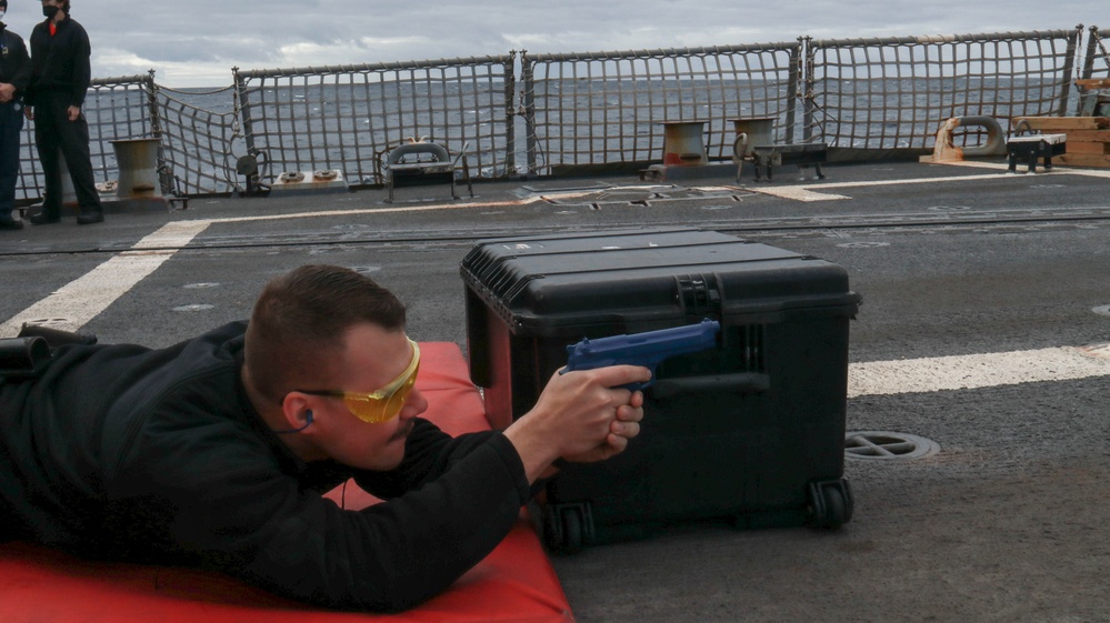 USS Forrest Sherman Small Arms Gun Shoot