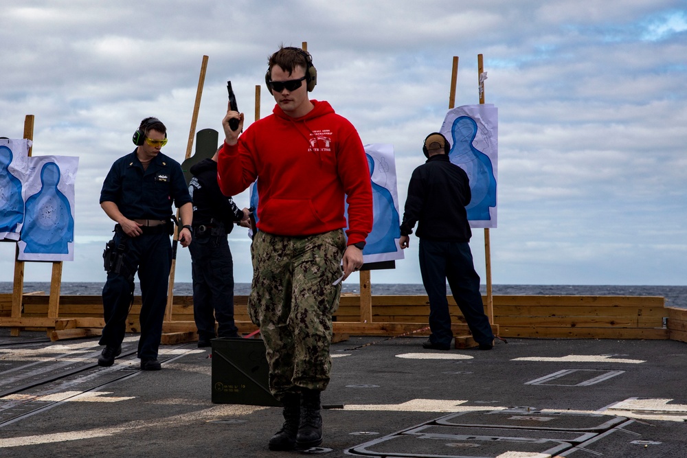 USS Forrest Sherman Small Arms Gun Shoot