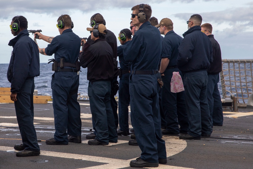 USS Forrest Sherman Small Arms Gun Shoot