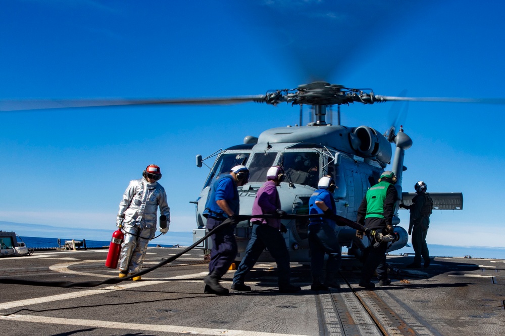 USS Forrest Sherman Flight Operations