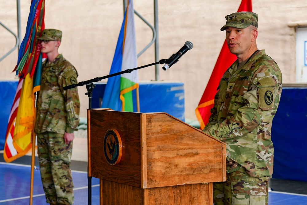 Horn of Africa transfers command responsibility from one National Guard MEB to another