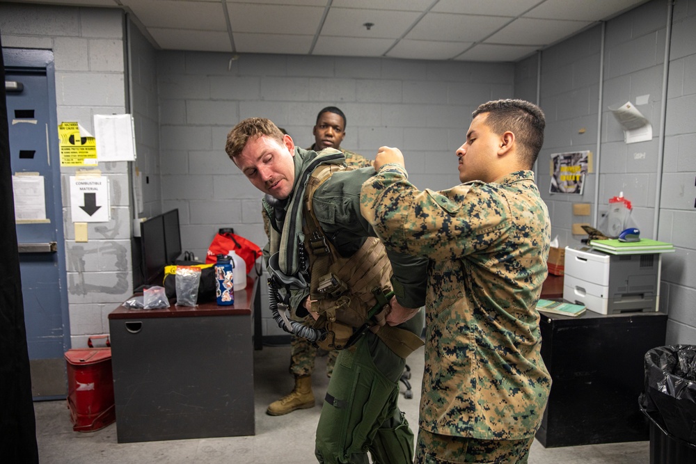 Marine Fighter Attack Squadron 312 Exercise Cold Response Departure