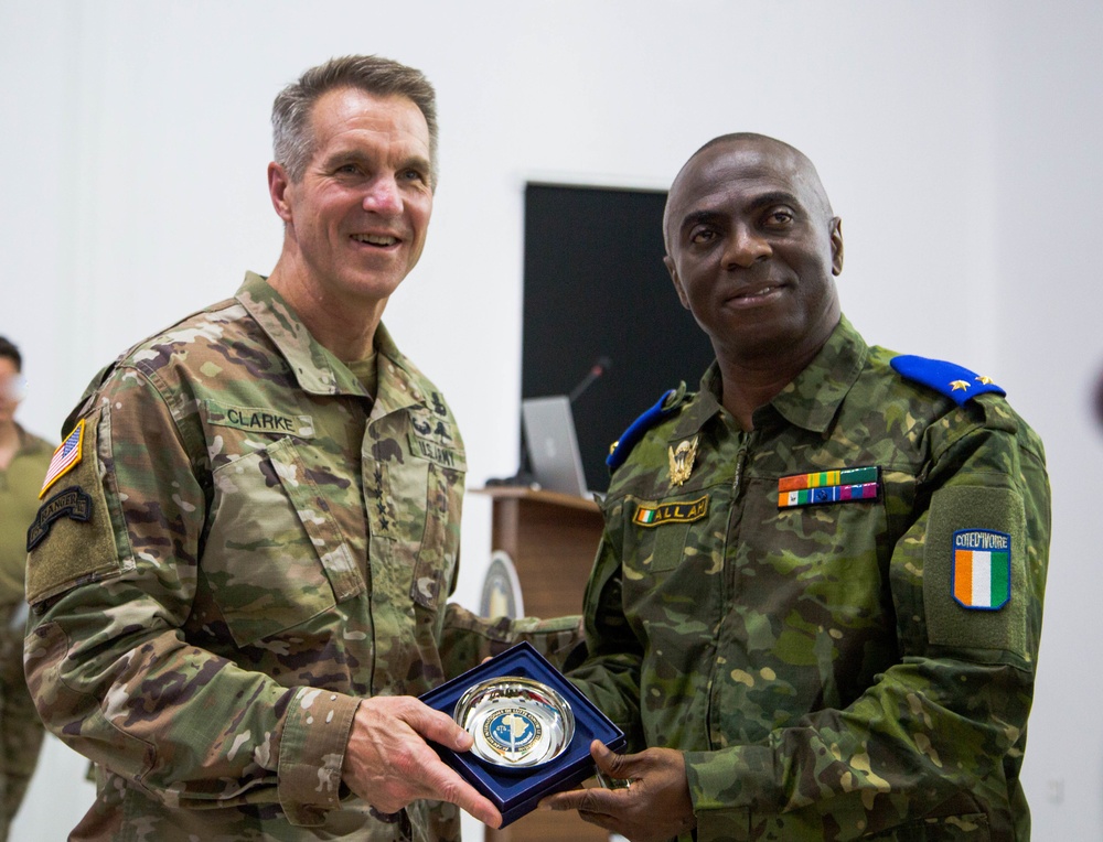 Côte d'Ivoire- U.S. Army Gen. Richard D. Clarke Visit