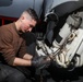 Abraham Lincoln Sailors conduct aircraft maintenance