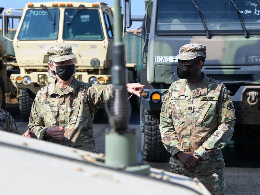 D.C. National Guard commanding general inspects tactical vehicles