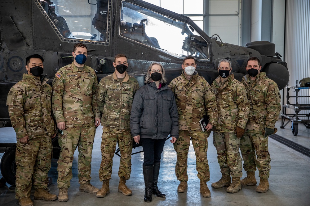 Deputy Chief of Mission to U.S. Embassy Riga visits the 1-3rd Attack Battalion