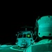 Night flight operations aboard Mobile Bay