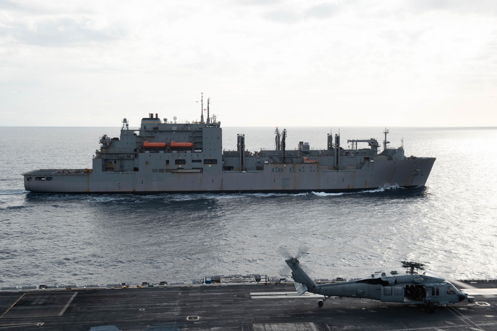The Harry S. Truman Carrier Strike Group is on a scheduled deployment in the U.S. Sixth Fleet area of operations in support of naval operations to maintain maritime stability and security.