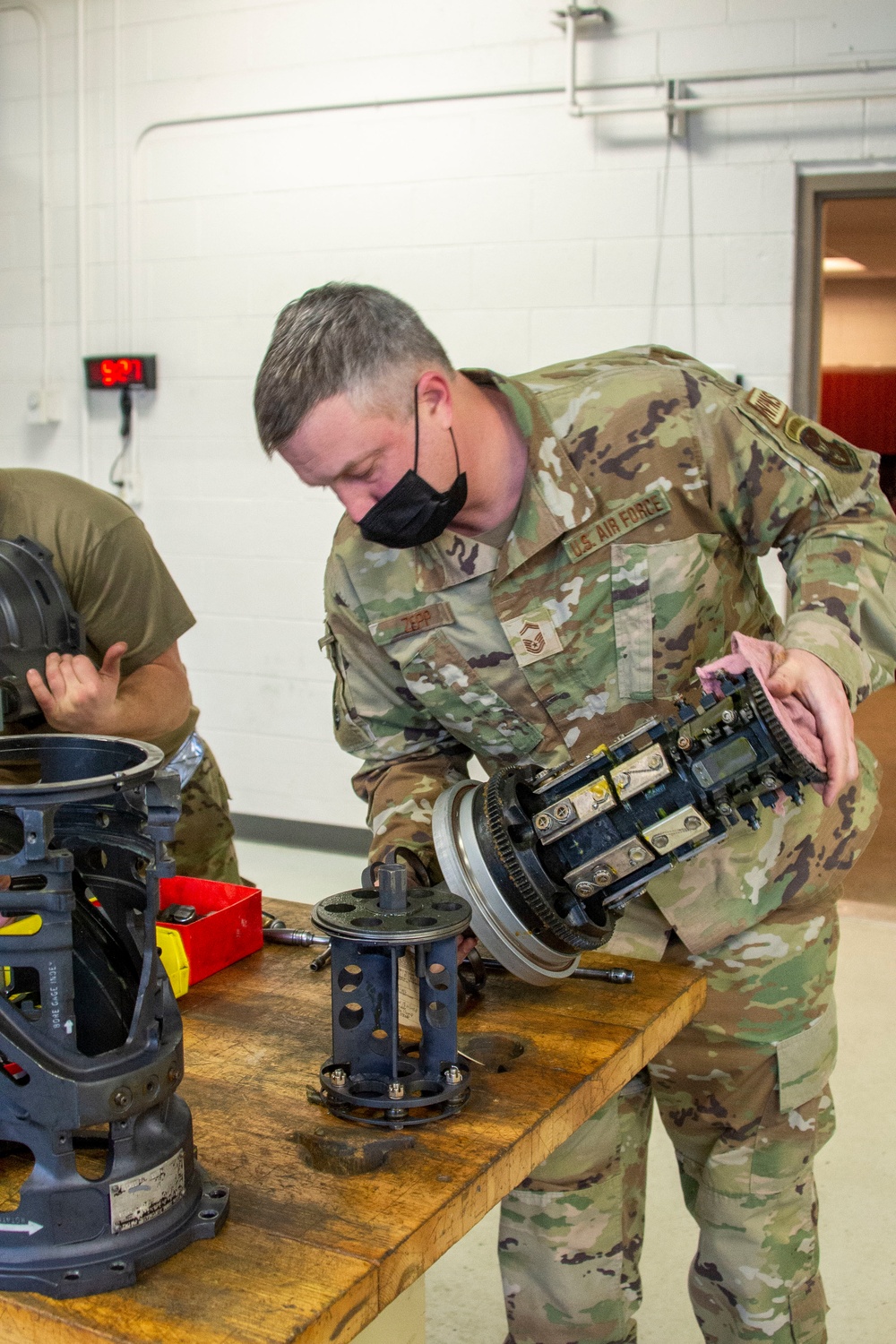 477th MXS performs scheduled maintenance on M61A2 Gatling gun