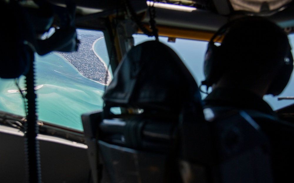 91st Air Refueling Squadron preforms Grand Prix flyover