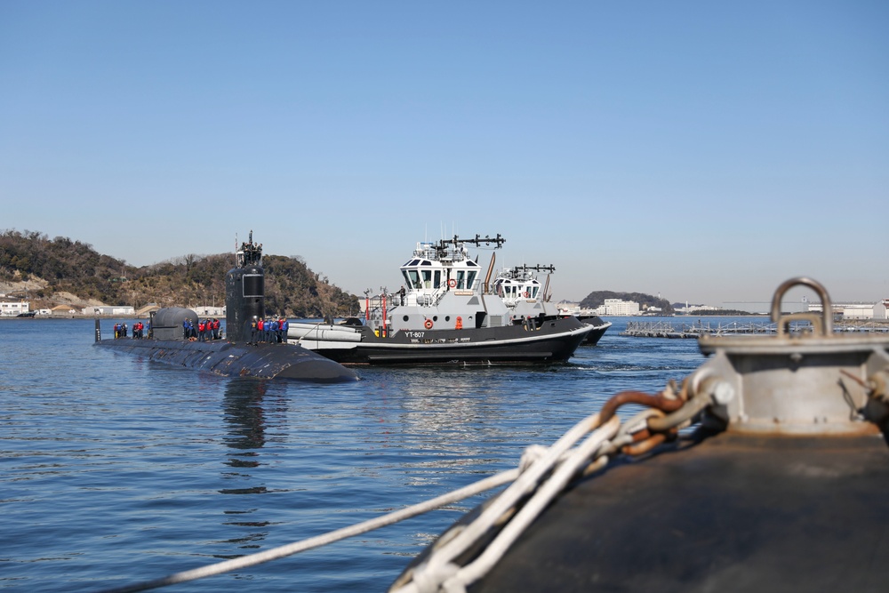 USS North Carolina conducts port visit at Fleet Activities Yokosuka