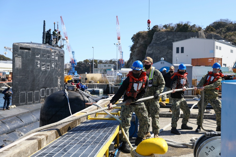 USS North Carolina conducts port visit at Fleet Activities Yokosuka