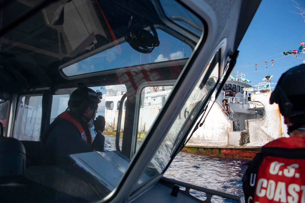 USCGC Stratton crew conduct IUUF Operations