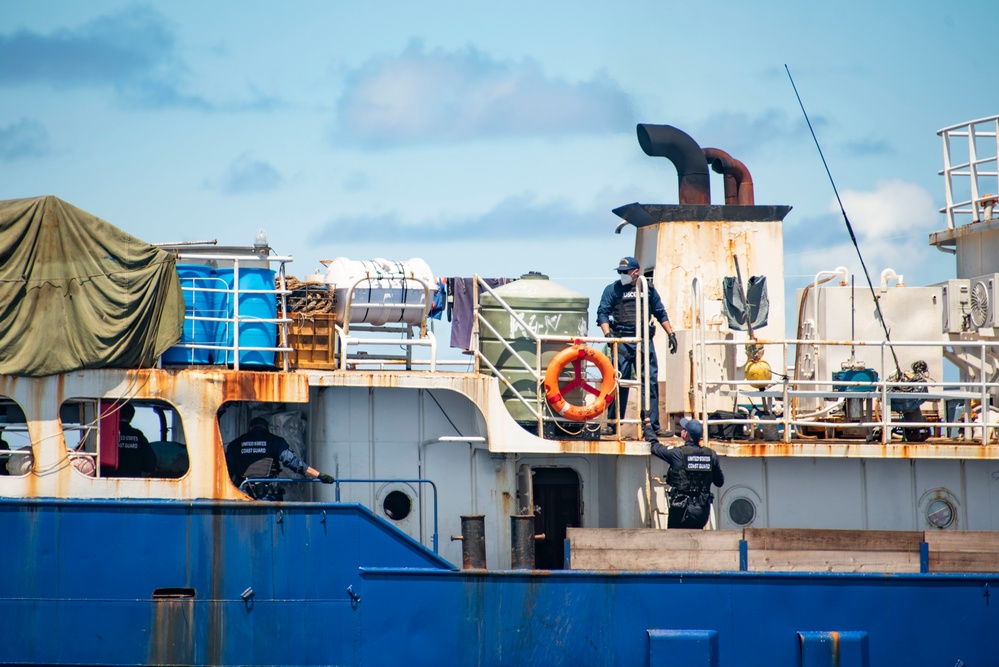 USCGC Stratton crew conduct IUUF Operations